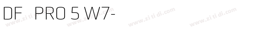 DF行书体PRO 5 W7字体转换